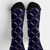 Sendemast und Stromleitungsmuster Socken (Oben)