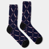 Sendemast und Stromleitungsmuster Socken (Rechts)