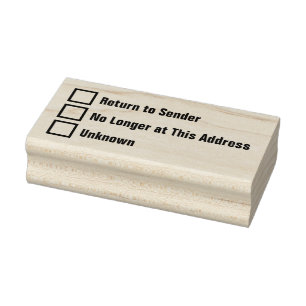 Senden an Karo-Postfächer für unbekannte Adressen Gummistempel