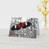 Senden der Liebe-Karte über den Carrier Butterfly Karte (Gelbe Blume)