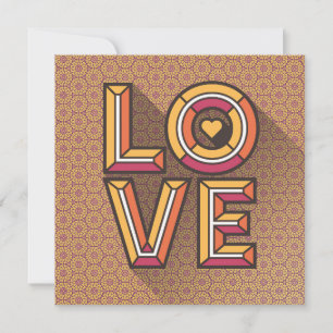 Senden der Liebe Note Card in Marigold Mitteilungskarte