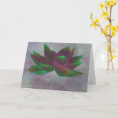 Senden der Peace Lotus Blume Card Karte (Gelbe Blume)