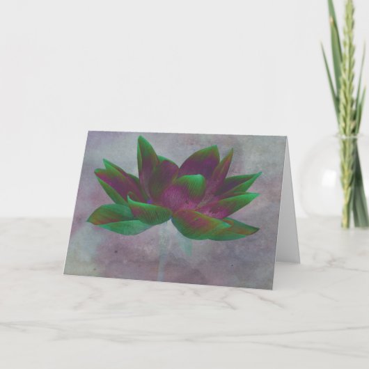 Senden der Peace Lotus Blume Card Karte (Vorderseite)
