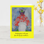 Senden des Friedens und der Magie Karte (Gelbe Blume)