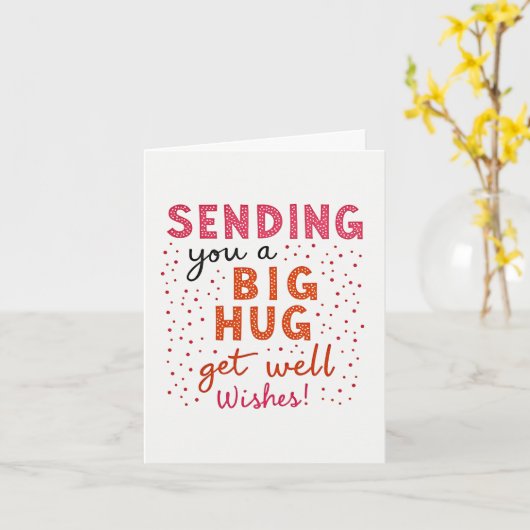 Senden einer Big Hug Get Well Card Karte (Gelbe Blume)