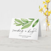 Senden einer "Hug Quarantine Social Distance Miss Karte (Gelbe Blume)