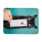 Senden einer lächelnden, lustigen Katze mit dem Mu Magnet (Horizontal)