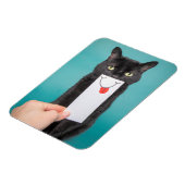 Senden einer lächelnden, lustigen Katze mit dem Mu Magnet (Linke Seite)