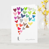 Senden einer Liebe-Karte Karte (Gelbe Blume)