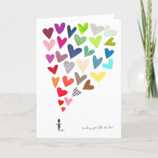 Senden einer Liebe-Karte Karte