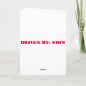 Senden einer Nachricht von Liebe Feiertagskarte (Rückseite)