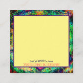 "Senden einer sicheren Umarmung" Inspirivity Güte  Quadratische Visitenkarte (Rückseite)