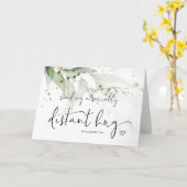 Senden einer Umarmung Miss Sie sozial Distant gut  Karte (Gelbe Blume)