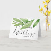 Senden einer Umarmung Miss Sie sozial distanziert Karte (Gelbe Blume)