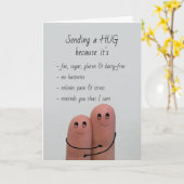 Senden einer Umarmung, weil ich Spaß Spaß mag Karte (Gelbe Blume)