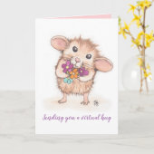 Senden einer Virtual Hug-Maus-Grußkarte Karte (Gelbe Blume)