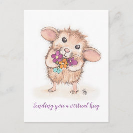 Senden einer Virtual Hug-Maus-Postkarte Postkarte