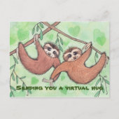 Senden einer Virtual Hug Sloth Postkarte (Vorderseite)