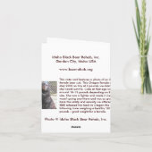 'Senden eines Bärenhugs' Note Card Karte (Rückseite)