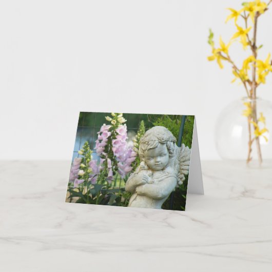 Senden eines Engelchens Karte (Gelbe Blume)