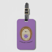 Senden eines Hedgehug-Igels Gepäckanhänger (Vorderseite Vertikal)