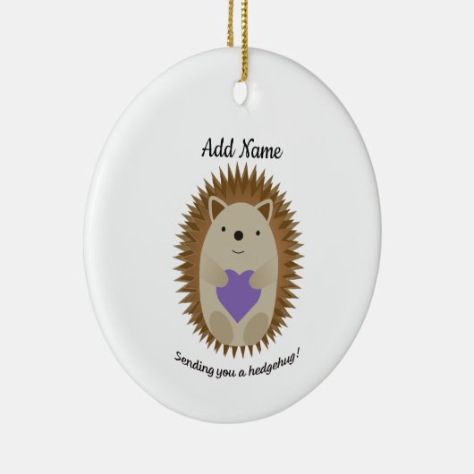 Senden eines Hedgehug-Igels Keramik Ornament (Rechts)