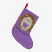 Senden eines Hedgehug-Igels Kleiner Weihnachtsstrumpf (Vorderansicht (hängend))