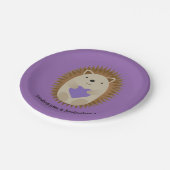 Senden eines Hedgehug-Igels Pappteller (Schrägansicht)