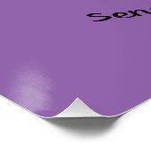 Senden eines Hedgehug-Igels Poster (Ecke)