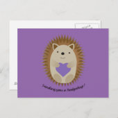 Senden eines Hedgehug-Igels Postkarte (Vorne/Hinten)