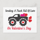 Senden eines LKW mit Liebe Postkarte (Vorderseite)