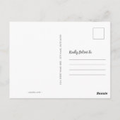 Senden eines Niedlichen Pastelmädchens Postkarte (Rückseite)