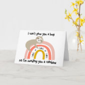 Senden eines Regenbogenfliegens Karte (Gelbe Blume)