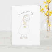 Senden eines Umschlags Karte (Gelbe Blume)