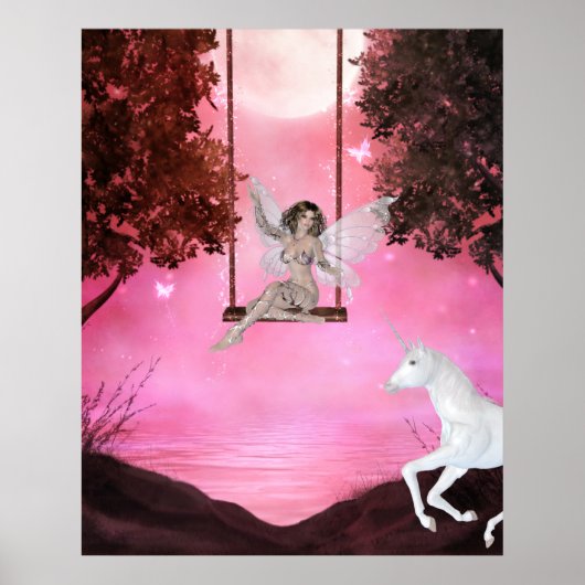 Senden für das Unicorn - Fantasy Print Poster (Vorne)