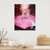 Senden für das Unicorn - Fantasy Print Poster (Küche)