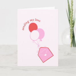 Senden meiner Liebe - Valentinstag-Karte Einladung