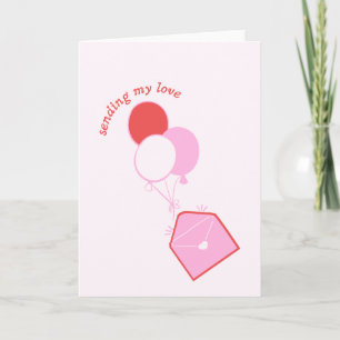 Senden meiner Liebe - Valentinstag-Karte Einladung