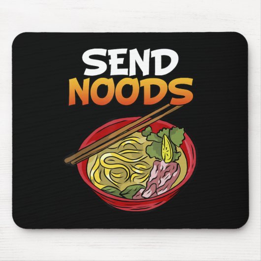 Senden Noods Kakashi Bowl Ramen Japan Ahegao Anime Mousepad (Vorne)