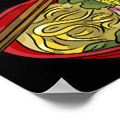 Senden Noods Kakashi Bowl Ramen Japan Ahegao Anime Poster (Ecke)