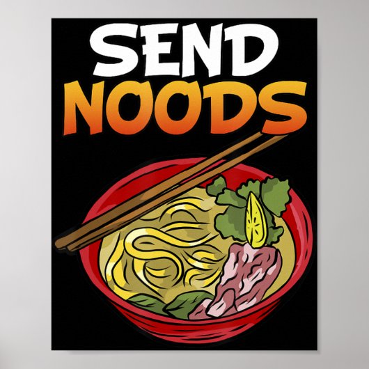 Senden Noods Kakashi Bowl Ramen Japan Ahegao Anime Poster (Vorne)