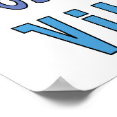 Senden positiver Vibes Poster (Ecke)