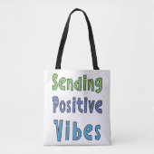 Senden positiver Vibes Tasche (Vorderseite)