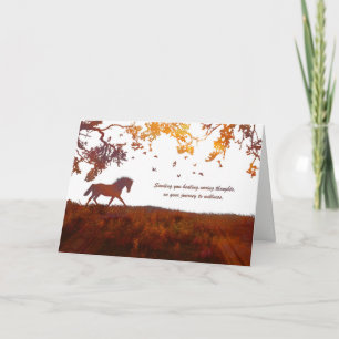 Senden Sie das Heilen kümmerte Gedanken-Karte Karte