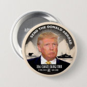 Senden Sie den Donald im Ausland Button (Vorne & Hinten)