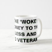 SENDEN SIE DIE "GEWECKT" /D.E.I. GELD KAFFEETASSE (VorderseiteRechts)