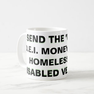 SENDEN SIE DIE "GEWECKT" /D.E.I. GELD KAFFEETASSE