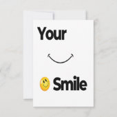 Senden Sie diesem Karteninhaber ein Lächeln Dankeskarte (Rückseite)