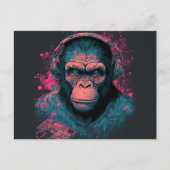 Senden Sie ein Lächeln mit den Postkarten von Affe (Vorderseite)