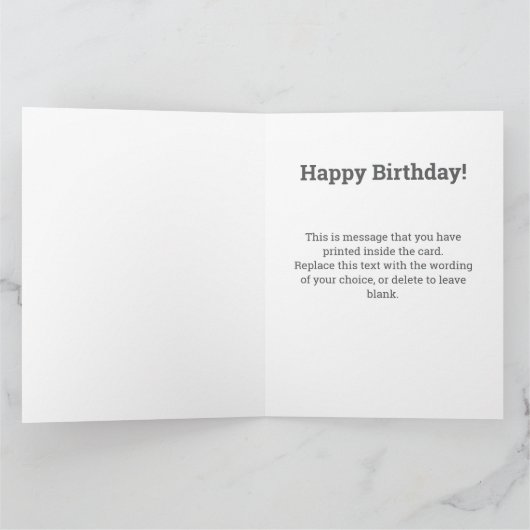 Senden Sie ein Lied mit QR-Code an einem Geburtsta Karte (Innenseite)